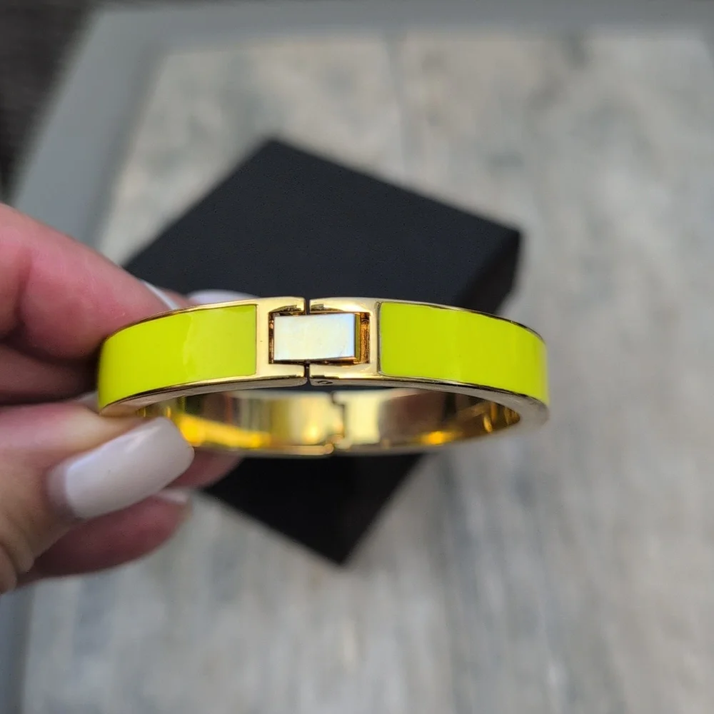 J Crew Yellow Enamel Bracelet - Picture 2 of 6